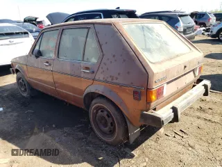 1980 Volkswagen Rabbit z VIN 17A0947753, wystawiony jako Copart lot #51306594 z przebiegiem 108 669 mil mil oraz Tytuł czysty. Historia ofert i sprzedaży dostępna na DreamBid. Obrazek 2.