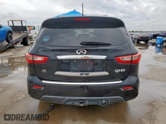 2014 Infiniti QX60 с VIN 5N1AL0MN5EC519841, выставлен на аукционе Copart как лот 60112955 с пробегом 107 419 миль миль и Чистый • Clean title. История ставок и продаж доступна на DreamBid. Изображение 6.