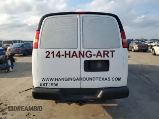 2012 Chevrolet Express Cargo Van with VIN 1GCWGGCA4C1134267, listed as a Copart auction lot 43933135 with 199,207 mi miles and Salvage Title. Bid and sale history available at carsss.com. Image 6.