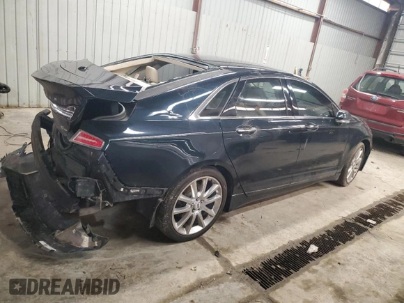 2014 Lincoln MKZ with VIN 3LN6L2JK2ER800279, listed as a Copart auction lot 47982425 with 0 mi miles and Salvage Title. Bid and sale history available at carsss.com. Image 3.