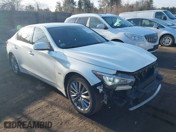 2018 Infiniti Q50 2.0t LUXE with VIN JN1CV7ARXJM280110, listed as a IAAI auction lot 41722863 with 88,878 mi miles. Bid and sale history available at carsss.com. Image 14.