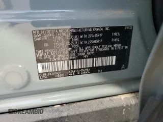 2022 Toyota RAV4 XLE with VIN 2T3W1RFV0NW189461, listed as a Copart auction lot 57841765 with 18,067 mi miles and Salvage title. Bid and sale history available at DreamBid. Image 13.