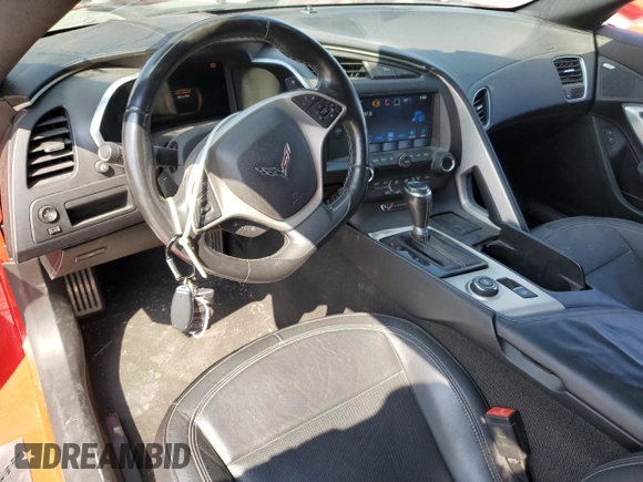 2016 Chevrolet Corvette 1LT with VIN 1G1YB2D74G5123435, listed as a Copart auction lot 50104895 with 71,220 mi miles and Salvage Title. Bid and sale history available at carsss.com. Image 8.