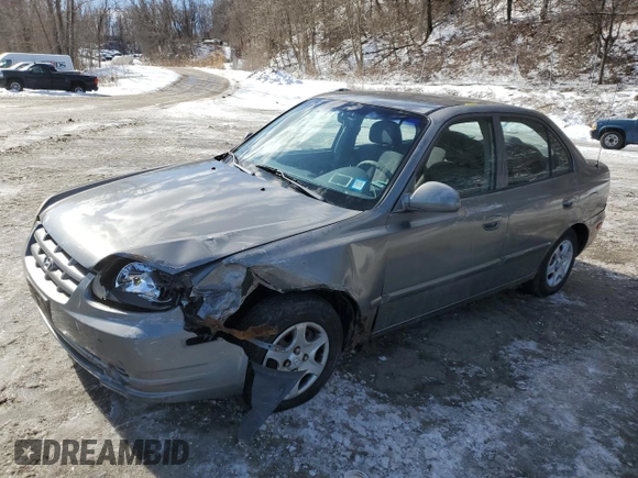 2003 Hyundai Accent GL with VIN KMHCG45C33U469496, listed as a Copart auction lot 45926595 with 77,737 mi miles and Salvage Title. Bid and sale history available at carsss.com. Image 1.