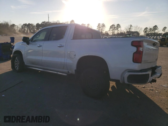2019 Chevrolet Silverado 1500 High Country with VIN 1GCUYHEL9KZ311727, listed as a Copart auction lot 43365025 with 163,629 mi miles and Salvage Title. Bid and sale history available at carsss.com. Image 2.