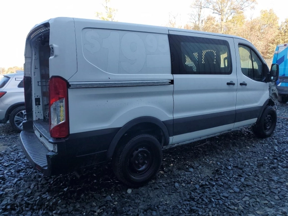 2021 Ford Transit Cargo Van with VIN 1FTBR1Y83MKA70780, listed as a Copart auction lot 77207664 with 0 mi miles and Clean Title. Bid and sale history available at carsss.com. Image 3.