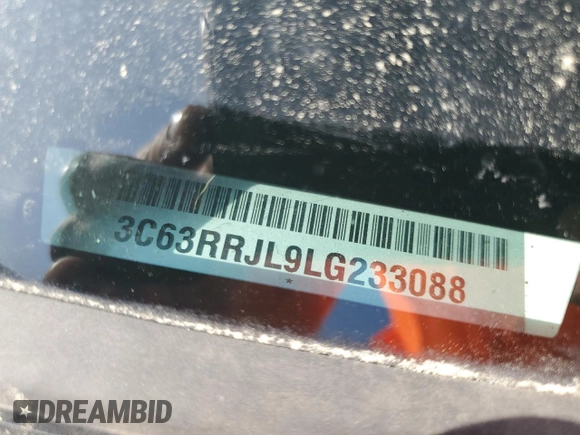 2020 Ram 3500 Laramie with VIN 3C63RRJL9LG233088, listed as a Copart auction lot 48007145 with 228,234 mi miles and Salvage Title. Bid and sale history available at carsss.com. Image 12.