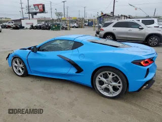 2021 Chevrolet Corvette 2LT with VIN 1G1YB2D48M5122614, listed as a Copart auction lot 55322505 with 14,736 mi miles and Salvage Title. Bid and sale history available at carsss.com. Image 2.