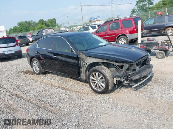 2015 Infiniti Q50 Premium with VIN JN1BV7AP5FM334429, listed as a IAAI auction lot 42389298 with 146,126 mi miles and . Bid and sale history available at DreamBid. Image 1.