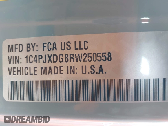 2024 Jeep Wrangler Willys с VIN 1C4PJXDG8RW250558, выставлен на аукционе IAAI как лот 41966152 с пробегом 4 083 миль миль и . История ставок и продаж доступна на DreamBid. Изображение 9.