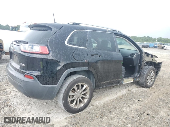 2019 Jeep Cherokee Latitude Plus with VIN 1C4PJLLB7KD247005, listed as a Copart auction lot 61600615 with 75,210 mi miles and Salvage title. Bid and sale history available at DreamBid. Image 3.