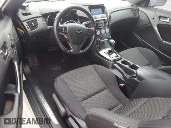 2013 Hyundai Genesis Coupe R-Spec with VIN KMHHT6KD9DU109502, listed as a Copart auction lot 52364895 with 98,387 mi miles and Salvage title. Bid and sale history available at DreamBid. Image 8.