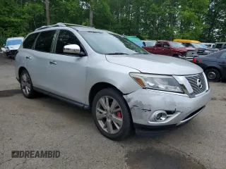2016 Nissan Pathfinder Platinum with VIN 5N1AR2MM9GC616321, listed as a Copart auction lot 57219905 with 136,679 mi miles and Salvage title. Bid and sale history available at DreamBid. Image 4.