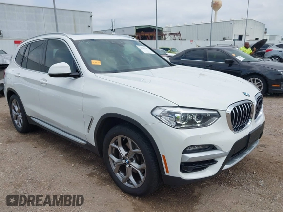 2021 BMW X3 sDrive30i with VIN 5UXTY3C04M9D81731, listed as a IAAI auction lot 41921255 with 81,047 mi miles and . Bid and sale history available at DreamBid. Image 1.