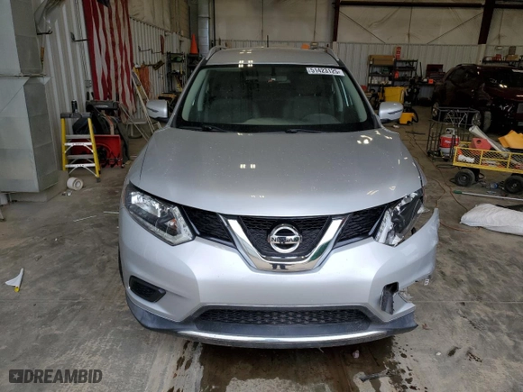 2016 Nissan Rogue SV with VIN KNMAT2MT4GP693913, listed as a Copart auction lot 51423125 with 0 mi miles and Clean Title. Bid and sale history available at carsss.com. Image 5.