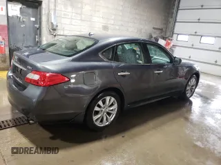 2011 Infiniti M with VIN JN1AY1AR1BM570667, listed as a Copart auction lot 74661744 with 179,340 mi miles and Salvage Title. Bid and sale history available at DreamBid. Image 3.