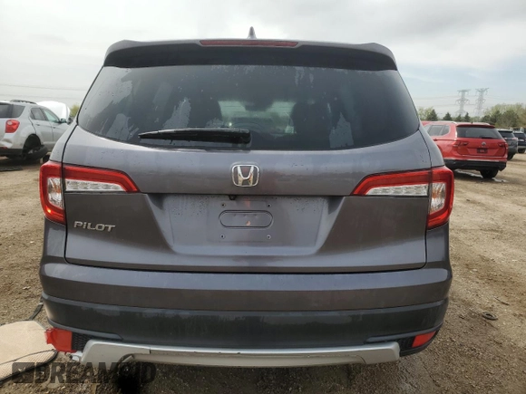 2020 Honda Pilot EX-L with VIN 5FNYF5H57LB006558, listed as a Copart auction lot 55172095 with 58,863 mi miles and Salvage title. Bid and sale history available at DreamBid. Image 6.
