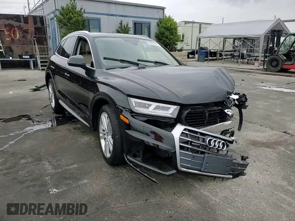 2018 Audi Q5 Premium Plus with VIN WA1BNAFY4J2151517, listed as a Copart auction lot 55902895 with 80,026 mi miles and Salvage title. Bid and sale history available at DreamBid. Image 14.
