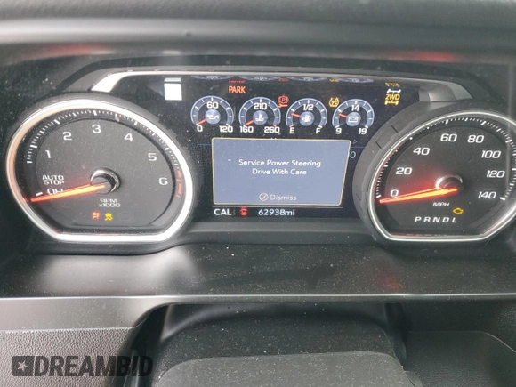 2020 Chevrolet Silverado 1500 High Country with VIN 3GCUYHED5LG375077, listed as a Copart auction lot 88548205 with 62,938 mi miles and Salvage Title. Bid and sale history available at carsss.com. Image 9.