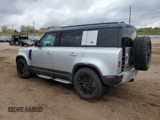 2020 Land Rover Defender HSE with VIN SALE1EEU9L2003444, listed as a Copart auction lot 55457225 with 27,092 mi miles and Salvage title. Bid and sale history available at DreamBid. Image 2.
