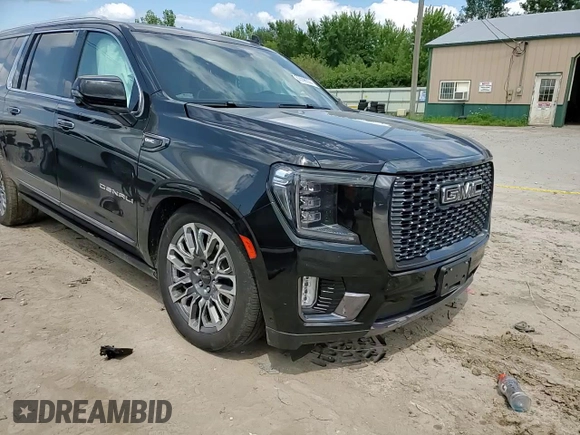 2023 GMC Yukon XL Denali Ultimate with VIN 1GKS2KKL7PR190265, listed as a Copart auction lot 63596504 with 37,297 mi miles and Salvage Title. Bid and sale history available at carsss.com. Image 10.