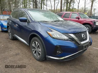 2019 Nissan Murano SV z VIN 5N1AZ2MJ1KN104555, wystawiony jako IAAI lot #41923527 z przebiegiem 53 239 mil mil oraz . Historia ofert i sprzedaży dostępna na DreamBid. Obrazek 1.