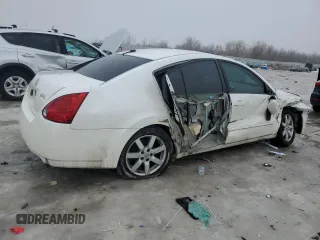 2005 Nissan Maxima 3.5 SL with VIN 1N4BA41E55C858809, listed as a Copart auction lot 43243945 with 0 mi miles and Salvage Title. Bid and sale history available at carsss.com. Image 3.