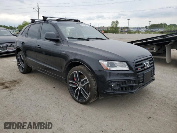 2017 Audi SQ5 Premium Plus with VIN WA1CCAFP4HA063441, listed as a Copart auction lot 57372523 with 104,066 mi miles. Bid and sale history available at carsss.com. Image 4.