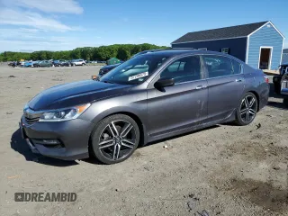 2016 Honda Accord Sport z VIN 1HGCR2F5XGA042912, wystawiony jako Copart lot #57296575 z przebiegiem 97 791 mil mil oraz Szkoda całkowita • Salvage title. Historia ofert i sprzedaży dostępna na DreamBid. Obrazek 1.