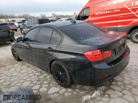 2012 BMW 3 Series 328i with VIN WBA3A5C55CF257376, listed as a Copart auction lot 46587005 with 157,965 mi miles and Salvage Title. Bid and sale history available at carsss.com. Image 2.