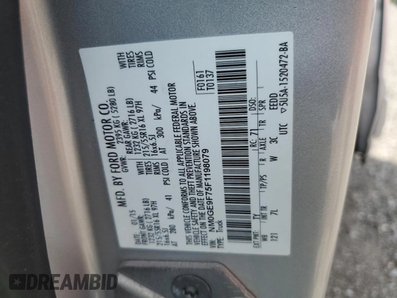 2015 Ford Transit Connect XLT z VIN NM0GE9F75F1198079, wystawiony jako Copart lot #64937115 z przebiegiem 146 808 mil mil oraz Czysty tytuł • Clean title. Historia ofert i sprzedaży dostępna na DreamBid. Obrazek 13.