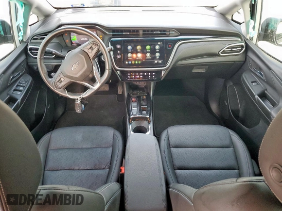 2023 Chevrolet Bolt EV 2LT with VIN 1G1FX6S02P4169017, listed as a Copart auction lot 59164215 with 20,508 mi miles and Salvage title. Bid and sale history available at DreamBid. Image 8.