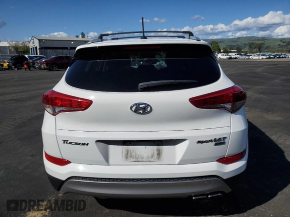 2017 Hyundai Tucson Sport with VIN KM8J3CA22HU293817, listed as a Copart auction lot 51739635 with 109,485 mi miles and Salvage Title. Bid and sale history available at DreamBid. Image 6.