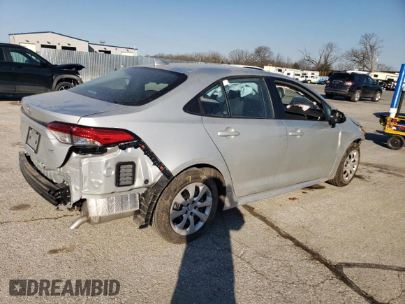 2024 Toyota Corolla LE with VIN 5YFB4MDE3RP174190, listed as a Copart auction lot 50553385 with 5,857 mi miles and Salvage Title. Bid and sale history available at carsss.com. Image 3.