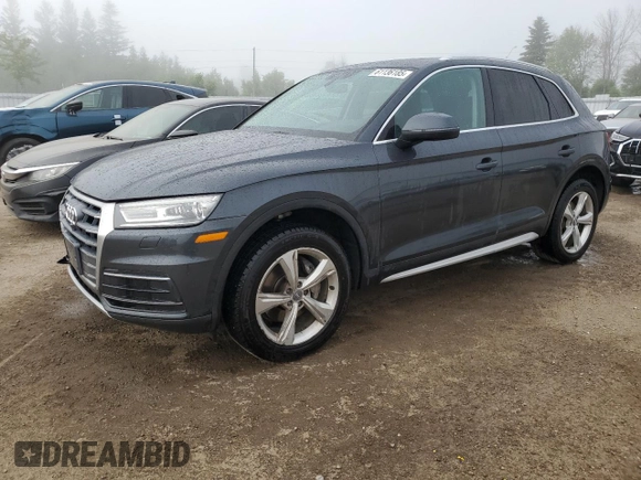 2018 Audi Q5 Premium Plus with VIN WA1BNAFY7J2190716, listed as a Copart auction lot 61136185 with 105,973 mi miles and Clean title. Bid and sale history available at DreamBid. Image 1.