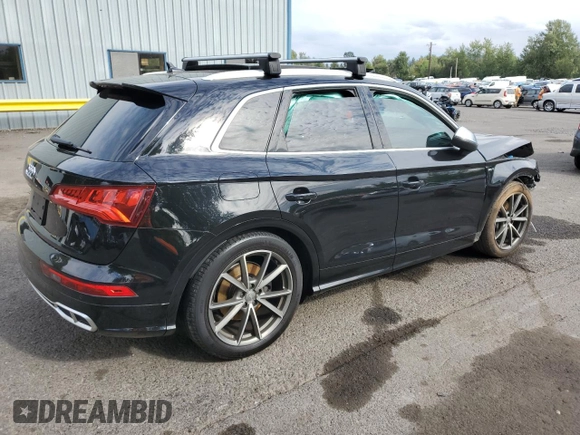 2018 Audi SQ5 Premium Plus with VIN WA1A4AFY8J2008942, listed as a Copart auction lot 68154264 with 99,918 mi miles and Salvage Title. Bid and sale history available at DreamBid. Image 3.