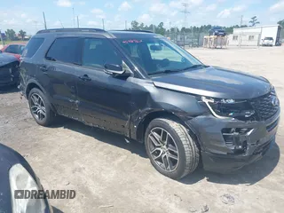 2019 Ford Explorer Sport z VIN 1FM5K8GT0KGB42336, wystawiony jako IAAI lot #42488011 z przebiegiem 68 462 mil mil oraz . Historia ofert i sprzedaży dostępna na DreamBid. Obrazek 1.