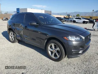 2020 Jaguar F-Pace 25t Premium with VIN SADCJ2FX4LA618158, listed as a Copart auction lot 52814585 with 45,494 mi miles and Salvage Title. Bid and sale history available at DreamBid. Image 4.