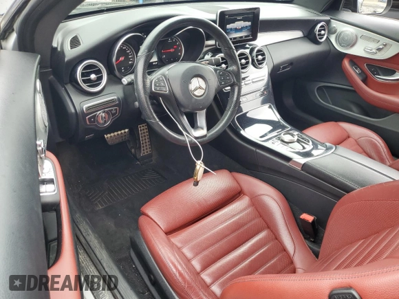 2018 Mercedes-Benz C 300 with VIN WDDWJ4KB6JF676292, listed as a Copart auction lot 62071375 with 89,615 mi miles and Salvage title. Bid and sale history available at DreamBid. Image 8.