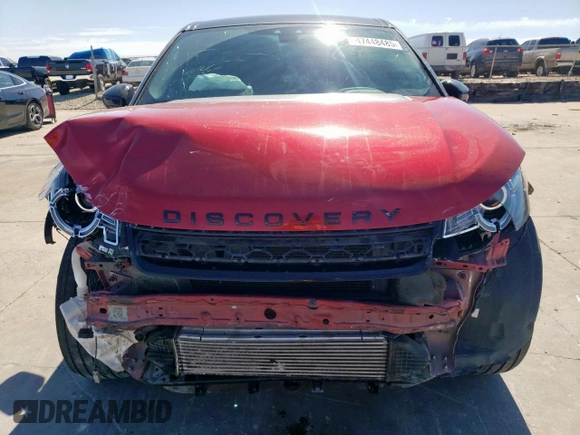 2016 Land Rover Discovery Sport HSE with VIN SALCR2BGXGH627365, listed as a Copart auction lot 47448485 with 0 mi miles and Salvage Title. Bid and sale history available at carsss.com. Image 5.