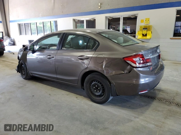 2013 Honda Civic LX с VIN 2HGFB2F50DH562275, выставлен на аукционе Copart как лот 57366155 с пробегом 156 522 миль миль и Списание • Salvage title. История ставок и продаж доступна на DreamBid. Изображение 2.