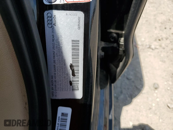 2013 Audi A6 2.0T Premium with VIN WAUCFAFC4DN005081, listed as a Copart auction lot 59929474 with 112,357 mi miles and Salvage Title. Bid and sale history available at carsss.com. Image 12.