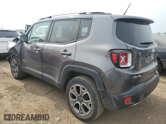 2017 Jeep Renegade Limited z VIN ZACCJBDB0HPF80051, wystawiony jako Copart lot #59008765 z przebiegiem 32 376 mil mil oraz Szkoda całkowita • Salvage title. Historia ofert i sprzedaży dostępna na DreamBid. Obrazek 2.