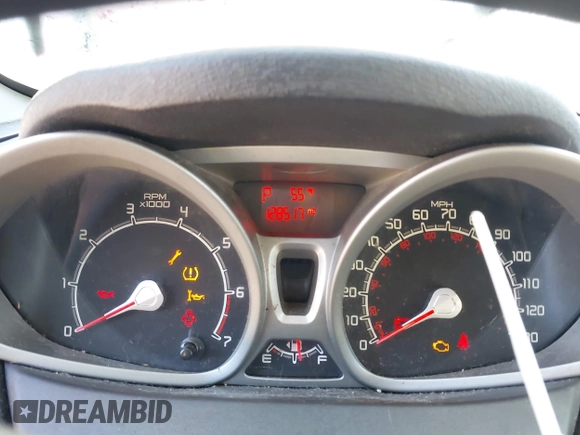 2012 Ford Fiesta SE with VIN 3FADP4BJ3CM155725, listed as a IAAI auction lot 41795297 with 128,517 mi miles. Bid and sale history available at carsss.com. Image 7.