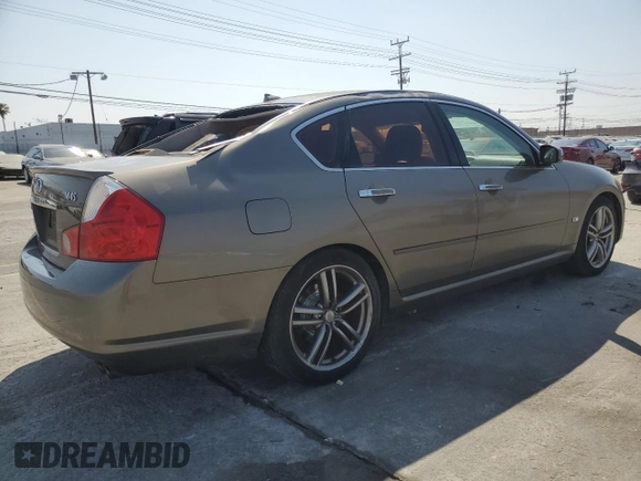 2006 Infiniti M Sport z VIN JNKBY01E26M207095, wystawiony jako Copart lot #58863805 z przebiegiem 97 945 mil mil oraz Szkoda całkowita • Salvage title. Historia ofert i sprzedaży dostępna na DreamBid. Obrazek 3.