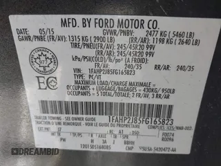2015 Ford Taurus Limited with VIN 1FAHP2J85FG165823, listed as a IAAI auction lot 41315889 with 134,165 mi miles. Bid and sale history available at carsss.com. Image 9.