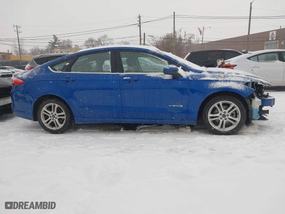 2018 Ford Fusion Hybrid S with VIN 3FA6P0UU8JR122342, listed as a IAAI auction lot 41355323 with 85,304 mi miles. Bid and sale history available at carsss.com. Image 14.
