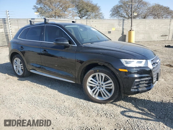 2019 Audi Q5 Premium Plus with VIN WA1BNAFY9K2121348, listed as a Copart auction lot 45600155 with 95,616 mi miles and Salvage Title. Bid and sale history available at carsss.com. Image 4.