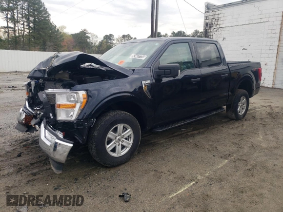2022 Ford F-150 XL with VIN 1FTFW1E89NKE42820, listed as a Copart auction lot 52447775 with Not Provided miles and Salvage Title. Bid and sale history available at DreamBid. Image 1.