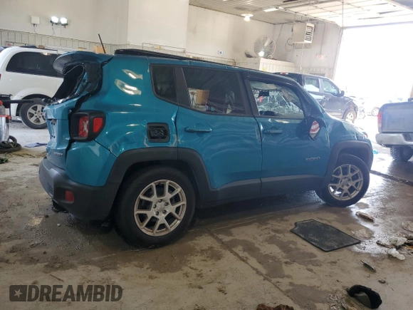 2020 Jeep Renegade Sport with VIN ZACNJAA13LPL94704, listed as a Copart auction lot 65293964 with 37,609 mi miles and Salvage Title. Bid and sale history available at DreamBid. Image 3.